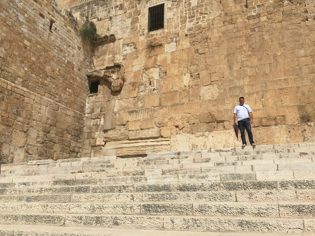 Israel 43 southern wall of solomons temple where jesus cast out the money changers on these steps