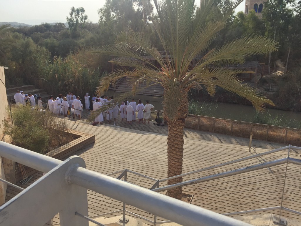 Israel 5 Jordan River where people like to get baptized